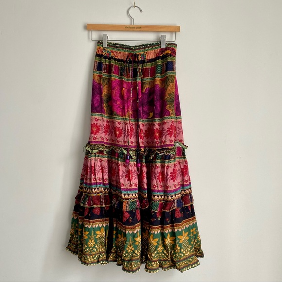 Farm Rio Tiered Midi Skirt - Picture 5 of 6